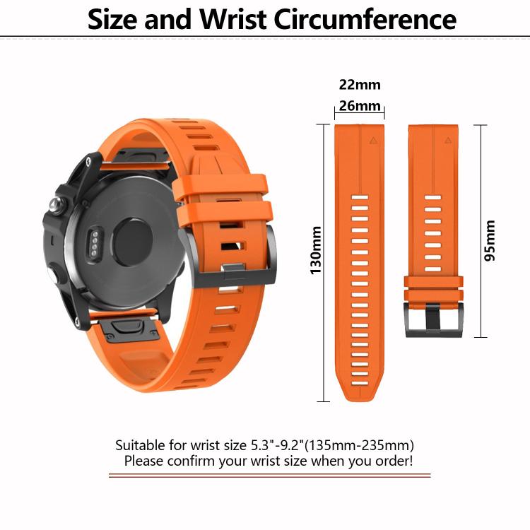 For Garmin QuickFit 22mm Kalebol Plain Texture Silicone Watch Band(Blue Green) - free shipping - PMc TechLife - Order now!