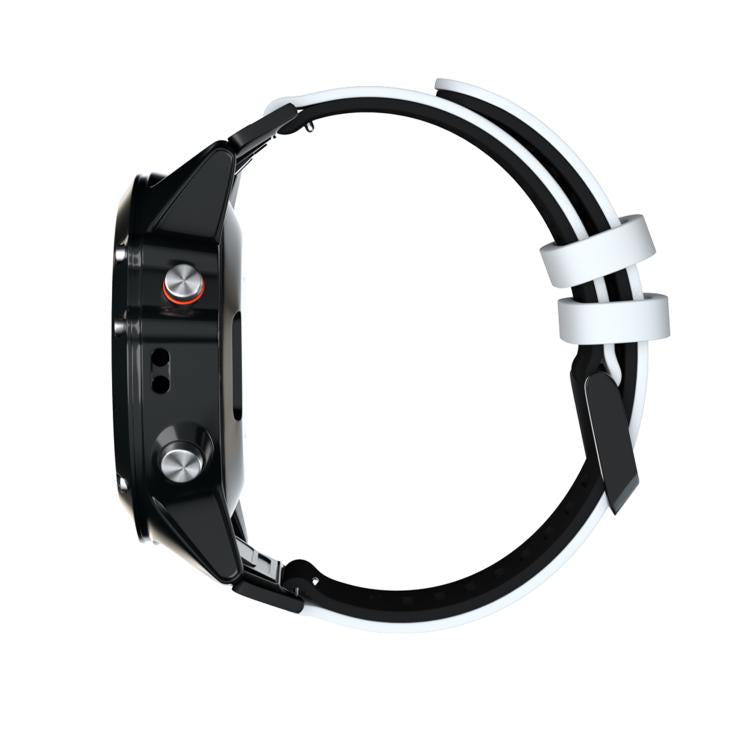 For Garmin QuickFit 22mm Kalebol Two-layer Silicone Watch Band(White Black) - free shipping - PMc TechLife - Order now!