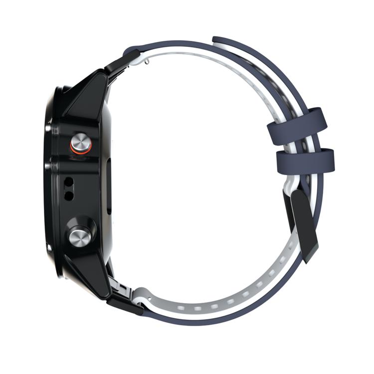 For Garmin QuickFit 26mm Kalebol Two-layer Silicone Watch Band(Blue White) - free shipping - PMc TechLife - Order now!