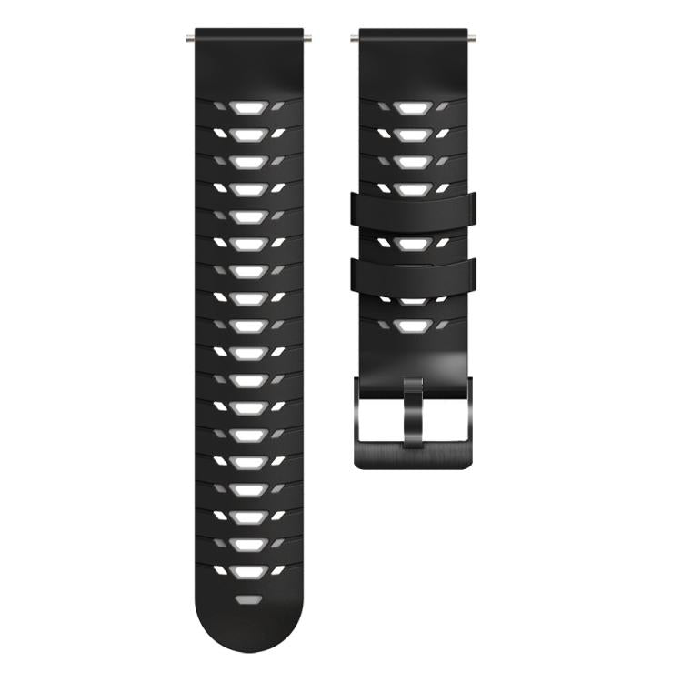 Kalebol 20mm Universal Three Row Holes Silicone Watch Band(Black Grey) - free shipping - PMc TechLife - Order now!