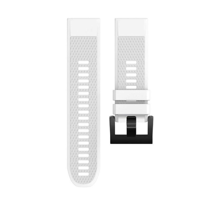 For Garmin QuickFit 22mm Kalebol Triangle Texture Silicone Watch Band(White) - Watch Bands by Kalebol | Online Shopping South Africa | PMc TechLife | Buy Now Pay Later Mobicred