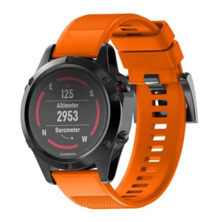 For Garmin QuickFit 26mm Kalebol Triangle Texture Silicone Watch Band(Orange) - free shipping - PMc TechLife - Order now!