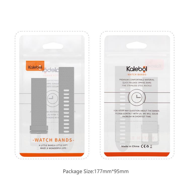 For Garmin QuickFit 26mm Kalebol Triangle Texture Silicone Watch Band(Orange) - free shipping - PMc TechLife - Order now!