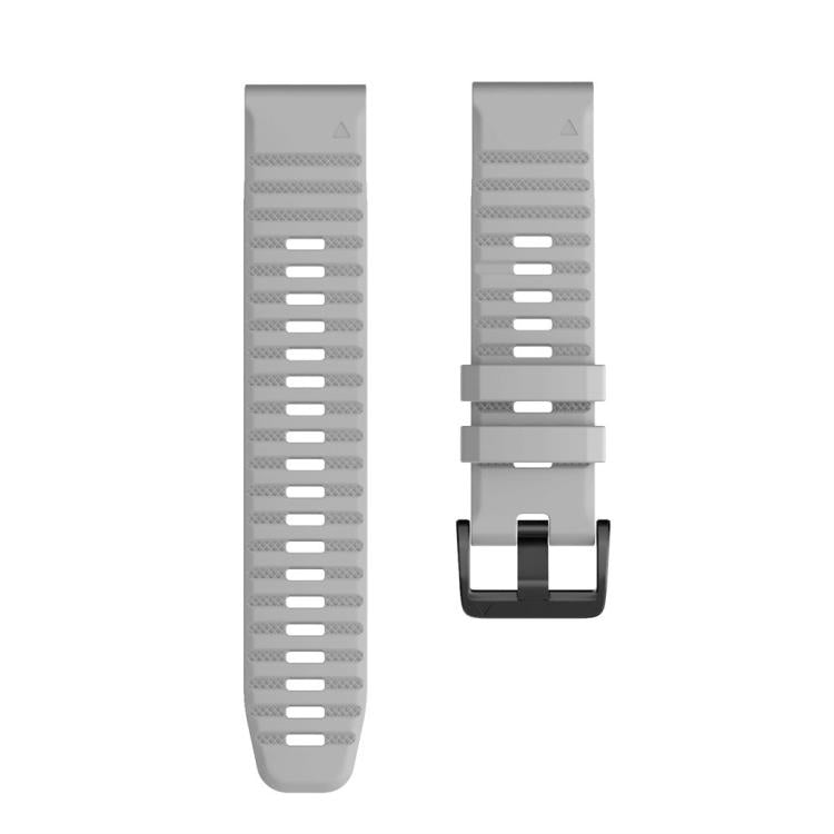 For Garmin QuickFit 22mm Kalebol Concave Texture Silicone Watch Band(Grey) - free shipping - PMc TechLife - Order now!
