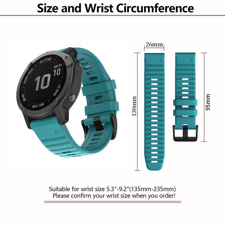 For Garmin QuickFit 22mm Kalebol Concave Texture Silicone Watch Band(Grey) - free shipping - PMc TechLife - Order now!