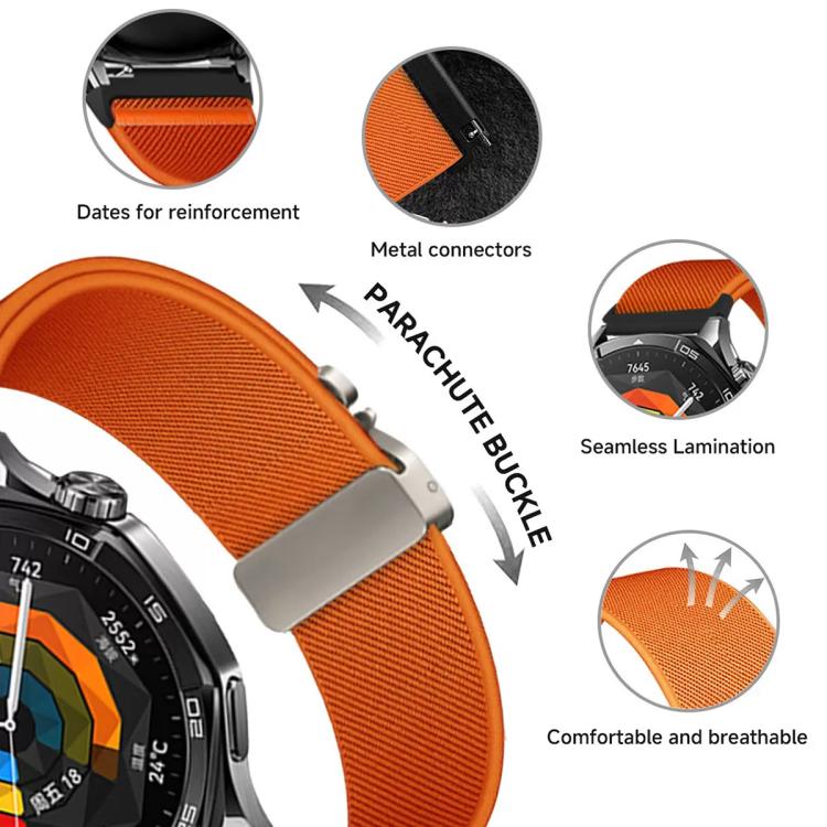 20mm Parachute Buckle Elastic Nylon Watch Band(Dark Blue) - free shipping - PMc TechLife - Order now!