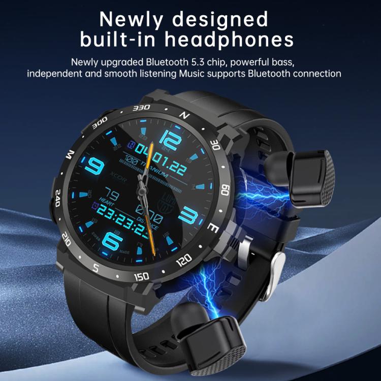 Q10 Dual-mode Bluetooth Headphones Smart Watch,1.52 inch, Support Bluetooth Call / Heart Rate(Black) - free shipping - PMC TechLife - Order now!