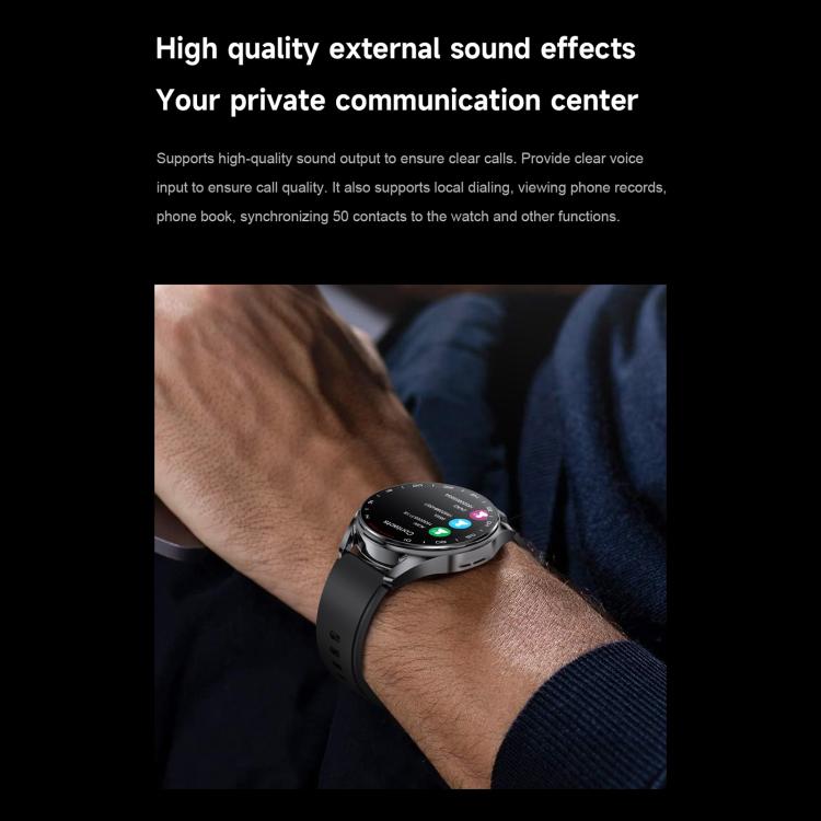 D9 1.46 inch 2 in 1 Bluetooth Earphone Smart Watch, Support Bluetooth Call / NFC / Heart Rate(Silver) - free shipping - PMC TechLife - Order now!