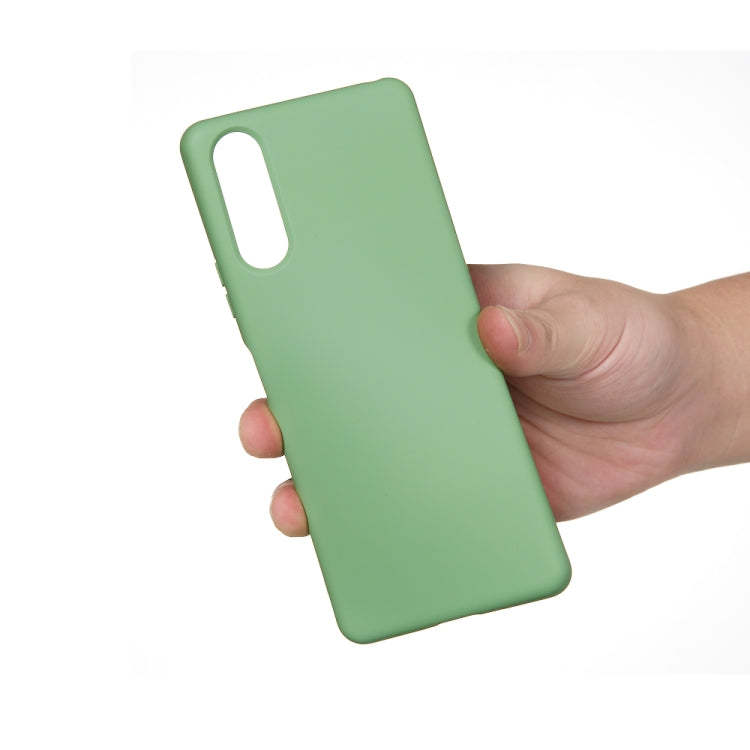 For Sony Xperia 10 II Solid Color Liquid Silicone Dropproof Full Coverage Protective Case(Green) - Sony Cases by PMC TechLife | Online Shopping South Africa | PMC TechLife | Buy Now Pay Later Mobicred