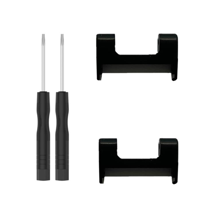 For Amazfit T-Rex 1 Pair Metal Watch Band Connector with Screwdriver(Black) - For Amazfit by PMc TechLife | Online Shopping South Africa | PMc TechLife | Buy Now Pay Later Mobicred
