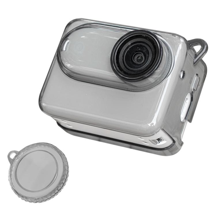 For Insta360 GO 3S Body Soft TPU Protective Case with Lens Cover(Ink Grey) - free shipping - PMC TechLife - Order now!