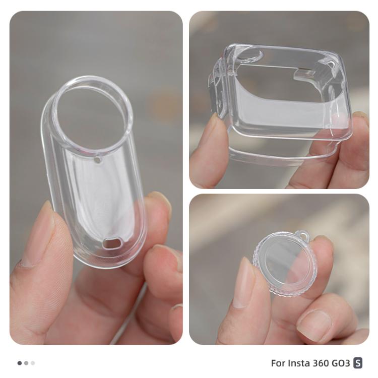 For Insta360 GO 3S Body Soft TPU Protective Case with Lens Cover(Ink Grey) - free shipping - PMC TechLife - Order now!
