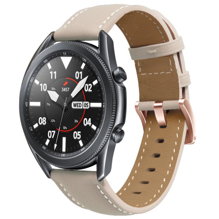 18mm Rose Gold Buckle Leather Watch Band(Apricot) - free shipping - PMC TechLife - Order now!