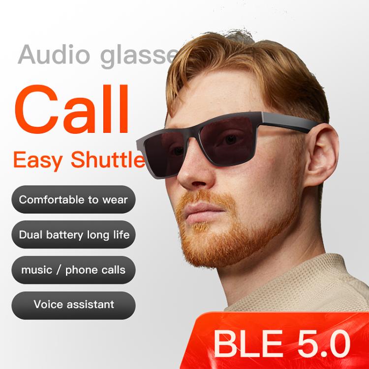 E10 Smart Audio Bluetooth Glasses, Style: Button Style(Transparent) - free shipping - PMC TechLife - Order now!