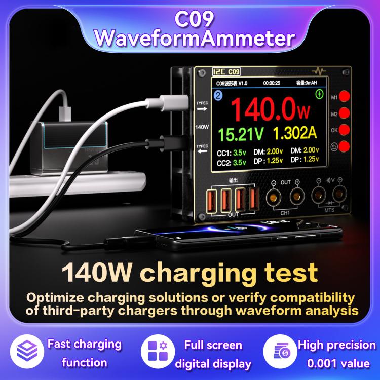 i2C C09 Charge Detection / Voltage Measurement Digital Waveform Ammeter, Model:With Expansion  Board - free shipping - PMC TechLife - Order now!