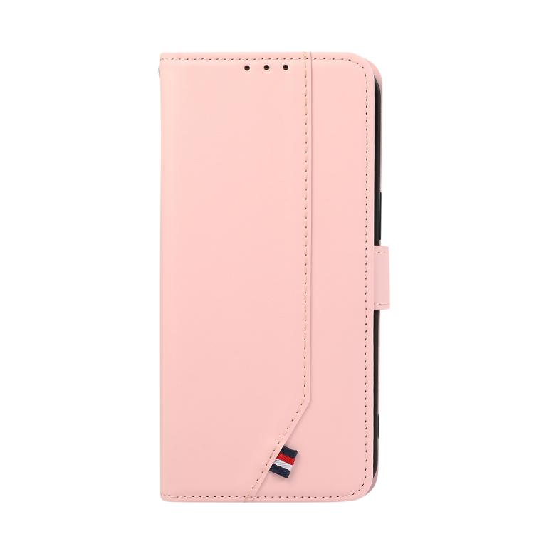 For iPhone 17 Air ABEEL Delicate Texture Splicing RFID Leather Phone Case(Pink) - free shipping - PMc TechLife - Order now!