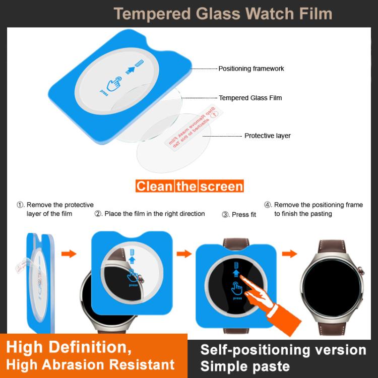 For OnePlus Watch 3 imak Tempered Glass Watch Film, Self-positioning Version - free shipping - PMc TechLife - Order now!