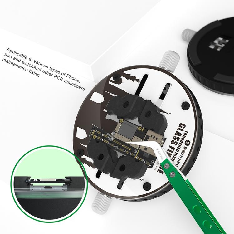 Mijing GK20 360 Rotating High Temperature Resistant Glass Motherboard PCB Fixture - free shipping - PMC TechLife - Order now!