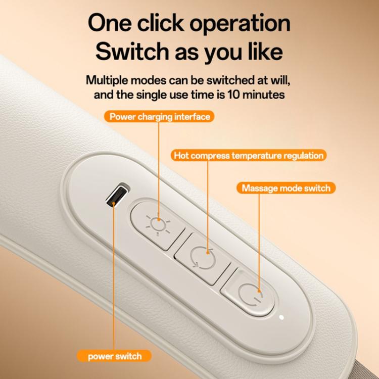 Yesido MG11 3 Modes Adjustable Width Neck and Shoulder Massager(White) - free shipping - PMC TechLife - Order now!