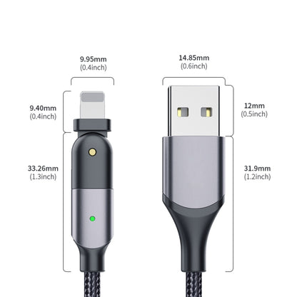 FXCL-WY09 2.4A USB to 8 Pin 180 Degree Rotating Elbow Charging Cable, Length:1.2m(Red) - Normal Style Cable by PMC Jewellery | Online Shopping South Africa | PMC Jewellery | Buy Now Pay Later Mobicred