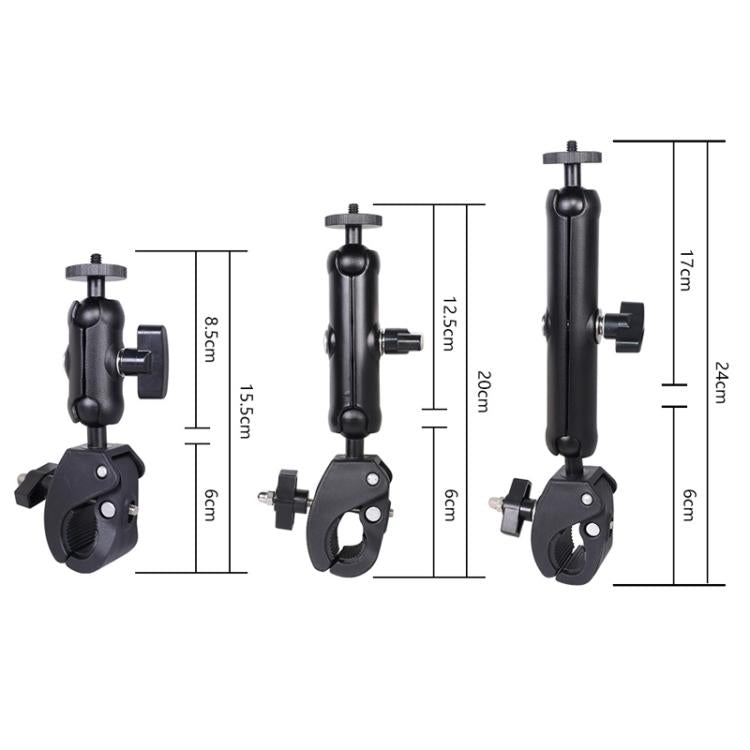 Universal Action Camera Bicycle Handlebar Clamp, Size:S 15.5cm(Black) - free shipping - PMC TechLife - Order now!