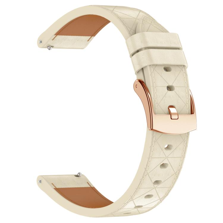 18mm Square Leather Rose Gold Buckle Watch Band(Apricot) - free shipping - PMc TechLife - Order now!