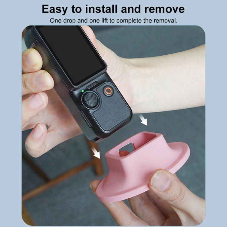 For DJI OSMO Pocket 3 BRDRC Silicone Desktop Base Bracket(Pink) - free shipping - PMC TechLife - Order now!