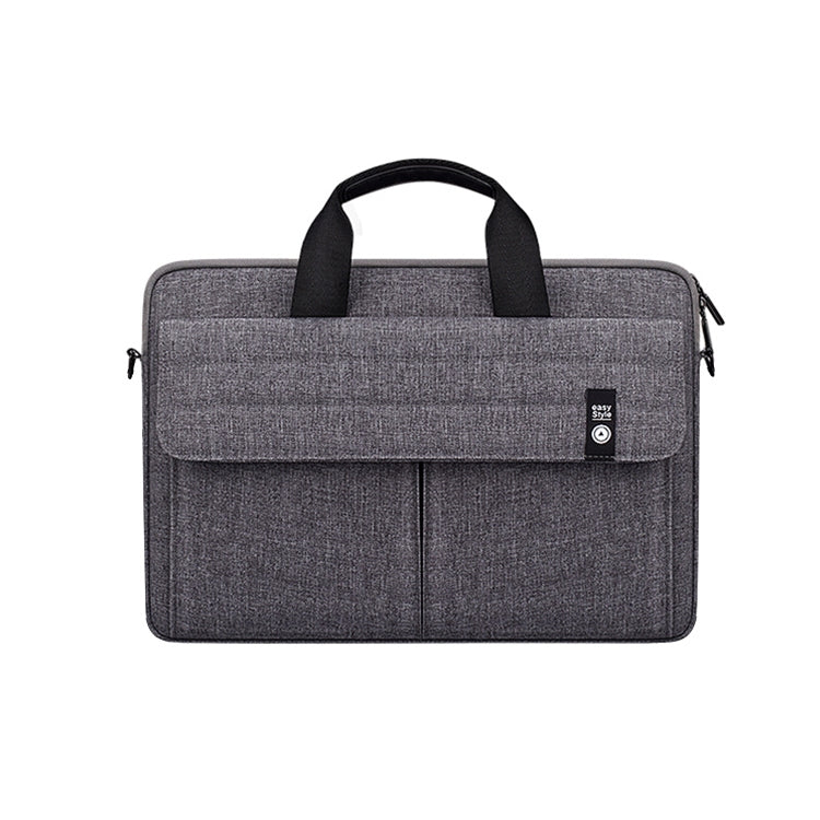 ST08 Handheld Briefcase Carrying Storage Bag with Shoulder Strap for 15.4 inch Laptop(Grey) - 15 inch by PMC Jewellery | Online Shopping South Africa | PMC Jewellery | Buy Now Pay Later Mobicred