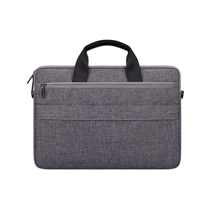 ST08 Handheld Briefcase Carrying Storage Bag with Shoulder Strap for 15.4 inch Laptop(Grey) - 15 inch by PMC Jewellery | Online Shopping South Africa | PMC Jewellery | Buy Now Pay Later Mobicred