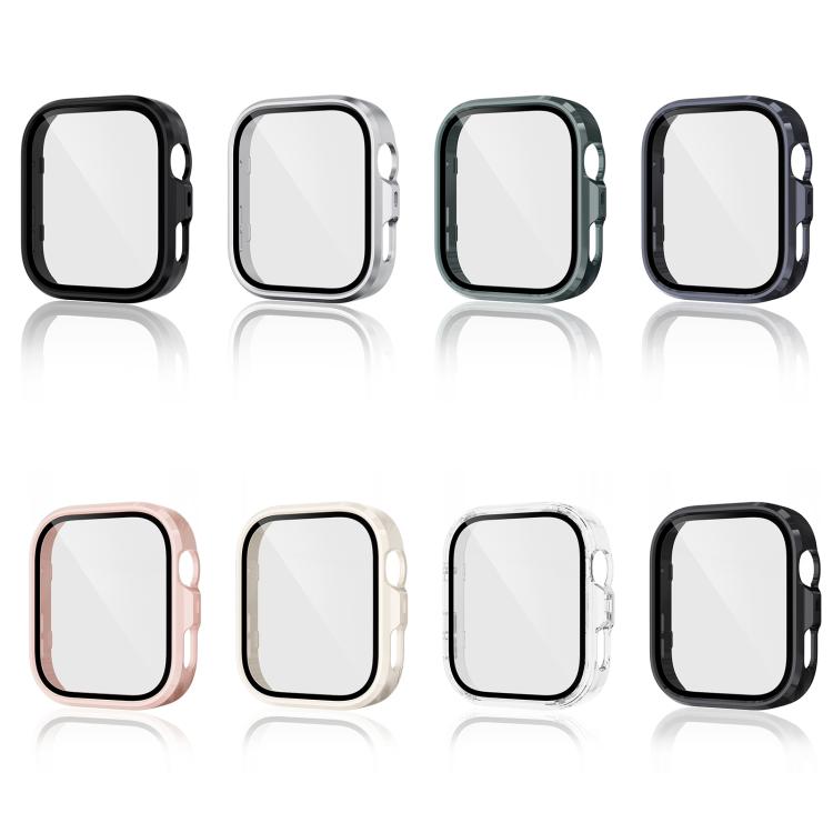 For Huawei Watch Fit 4 Pro Tempered Film Integrated PC Watch Protective Case(Ivory White) - Watch Cases by PMC TechLife | Online Shopping South Africa | PMC TechLife | Buy Now Pay Later Mobicred