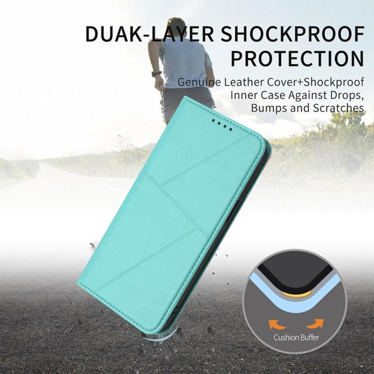 For iPhone 17 Pro Strong Magnetic Frosted Flip Leather Phone Case(Light Blue) - free shipping - PMc TechLife - Order now!