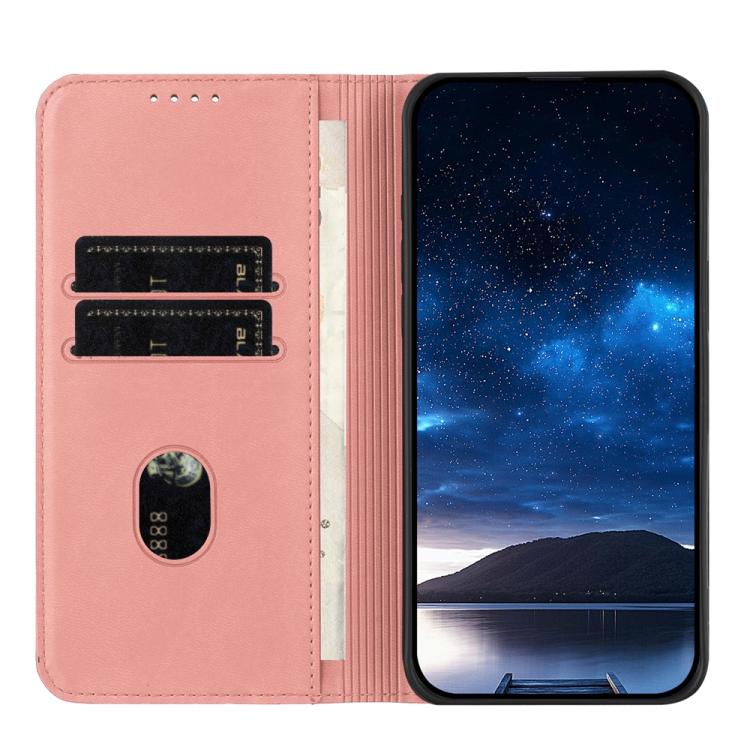 For iPhone 17 Pro Strong Magnetic Frosted Flip Leather Phone Case(Pink) - free shipping - PMc TechLife - Order now!