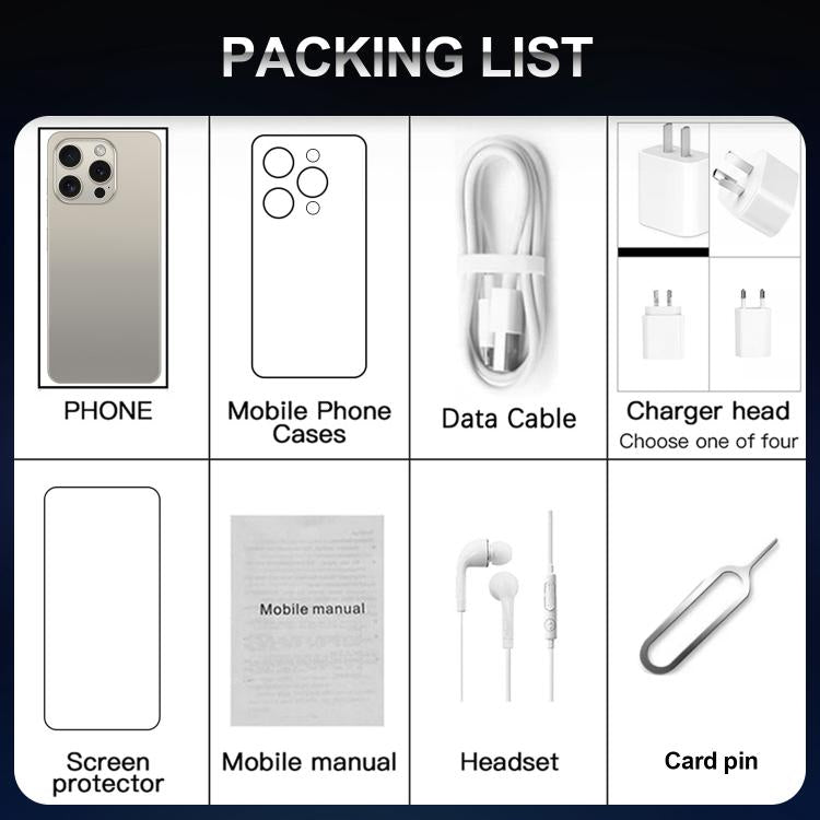 I16 Pro Max / VD1, 3GB+32GB, 6.8 inch Android 10 MTK6753 Octa Core, Network: 4G, Dual SIM, Plug:AU Plug(Purple) - free shipping - PMc TechLife - Order now!