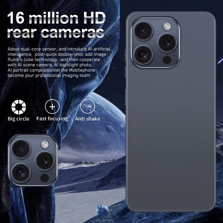 I16 Pro Max / VD1, 3GB+32GB, 6.8 inch Android 10 MTK6753 Octa Core, Network: 4G, Dual SIM, Plug:AU Plug(Blue) - free shipping - PMc TechLife - Order now!
