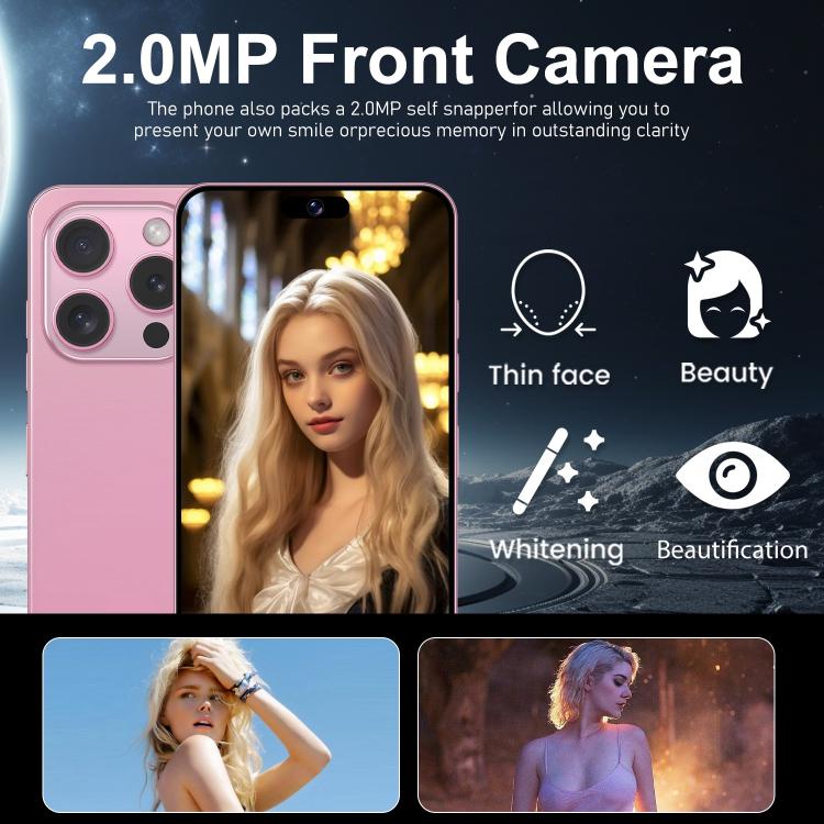 I16 Pro Max / VD1, 3GB+32GB, 6.8 inch Android 10 MTK6753 Octa Core, Network: 4G, Dual SIM, Plug:US Plug(Black) - free shipping - PMc TechLife - Order now!