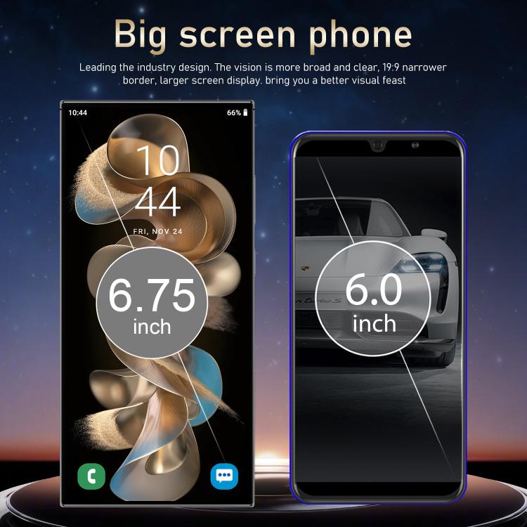 S24 Ultra / S7, 4GB+128GB, 6.75 inch Android 10 MTK6750 Octa Core, Network: 4G, Dual SIM, Plug:AU Plug(Grey) - free shipping - PMc TechLife - Order now!