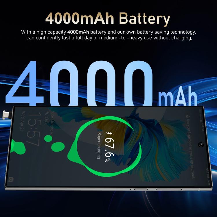 S24 Ultra / S7, 4GB+128GB, 6.75 inch Android 10 MTK6750 Octa Core, Network: 4G, Dual SIM, Plug:US Plug(Black) - free shipping - PMc TechLife - Order now!