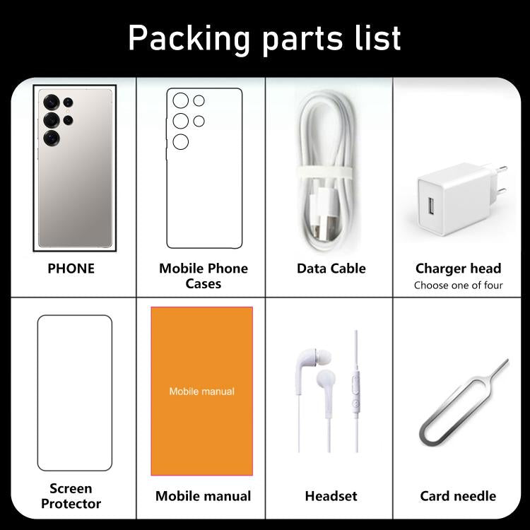 S25 Ultra / S11, 4GB+64GB, 6.75 inch Android 12 MTK6762 Octa Core, Network: 4G, Dual SIM, Plug:US Plug(White) - free shipping - PMc TechLife - Order now!