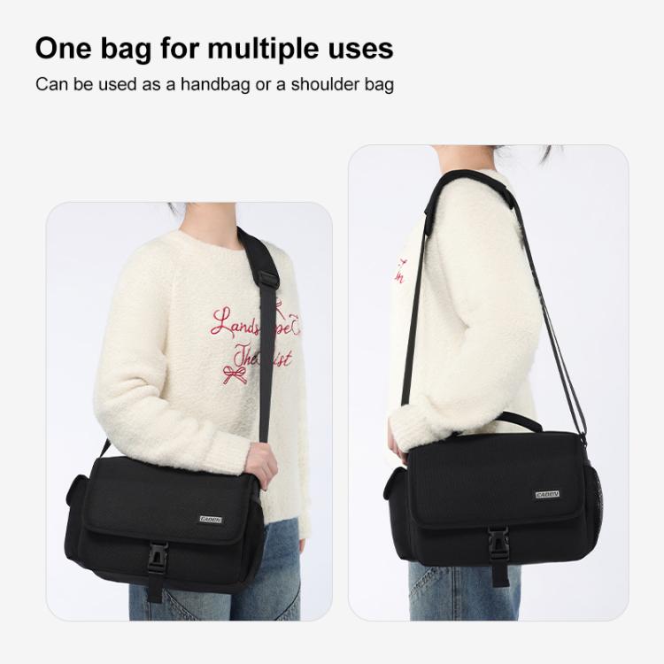 CADeN D27-1 Portable Digital Camera Bag with Strap, Size:26 x 21 x 15cm Grey - free shipping - PMC TechLife - Order now!