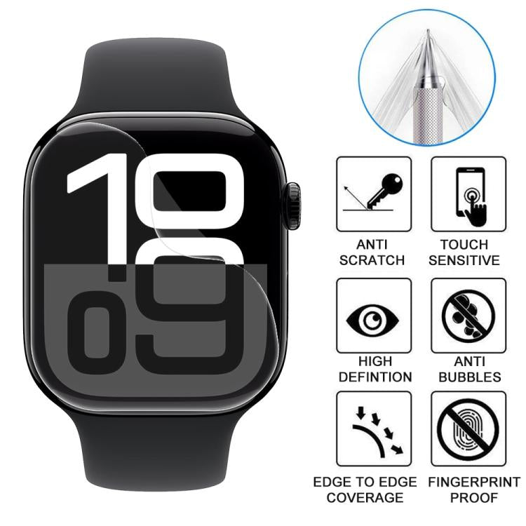 For Apple Watch Series 10 46mm 5pcs xDfind Soft Hydrogel Film Full Cover Front Protector - free shipping - PMc TechLife - Order now!