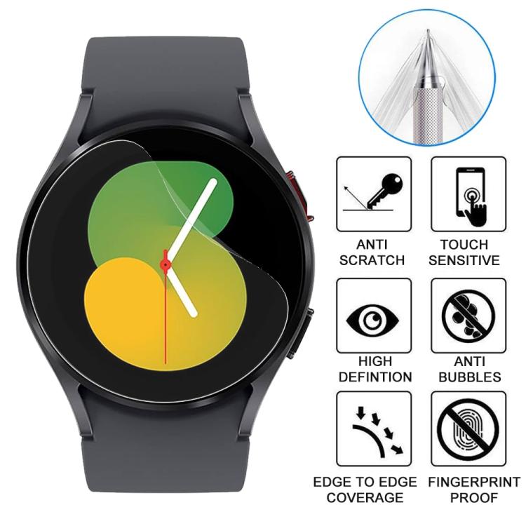 For Samsung Galaxy Watch5 40mm 5pcs xDfind Soft Hydrogel Film Full Cover Front Protector - free shipping - PMc TechLife - Order now!