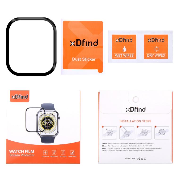 For Apple Watch Series 10 46mm 2pcs xDfind Curved 3D Composite Material Soft Film Screen Protector - free shipping - PMc TechLife - Order now!