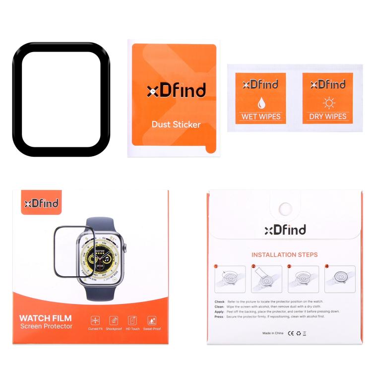 For Apple Watch Series 6&SE&5&4 40mm 2pcs xDfind Curved 3D Composite Material Soft Film Screen Protector - free shipping - PMc TechLife - Order now!