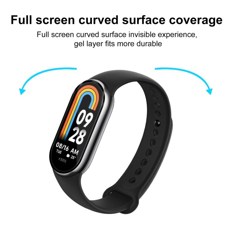 For Xiaomi Mi Band 8 NFC 2pcs xDfind Curved 3D Composite Material Soft Film Screen Protector - free shipping - PMc TechLife - Order now!