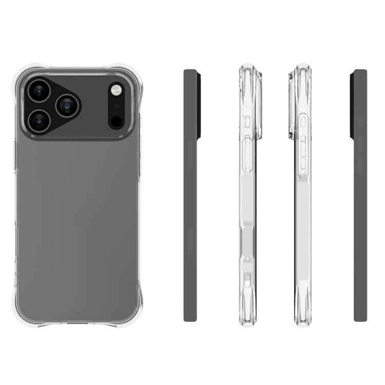 For iPhone 17 Pro Max Big Hole Shockproof Non-slip Thickening TPU Phone Case(Transparent) - free shipping - PMc TechLife - Order now!