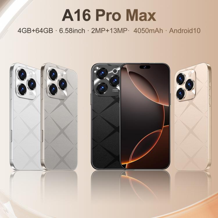 A16 Pro Max / PDA89-B, 4GB+64GB, 6.58 inch Android 10 MTK6739 Quad Core, Network: 4G, OTG, Dual SIM, Plug:AU Plug(Black) - free shipping - PMc TechLife - Order now!