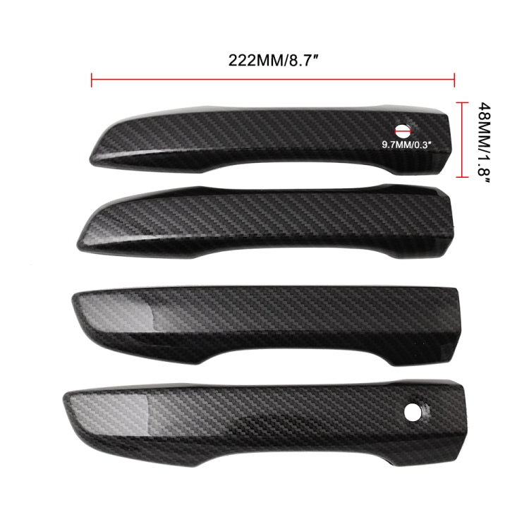 4 PCS Car Modified Carbon Door Handle Decoration for Honda Civic 2016-2020 - Door Handles by PMC Jewellery | Online Shopping South Africa | PMC Jewellery | Buy Now Pay Later Mobicred