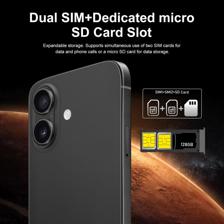 I16 Plus / RAi5, 3GB+64GB, 6.56 inch Android 10 MTK6739 Quad Core, Network: 4G, Dual SIM, Plug:AU Plug(Black) - free shipping - PMc TechLife - Order now!