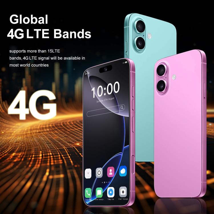 I16 Plus / RAi5, 3GB+64GB, 6.56 inch Android 10 MTK6739 Quad Core, Network: 4G, Dual SIM, Plug:EU Plug(Pink) - free shipping - PMc TechLife - Order now!