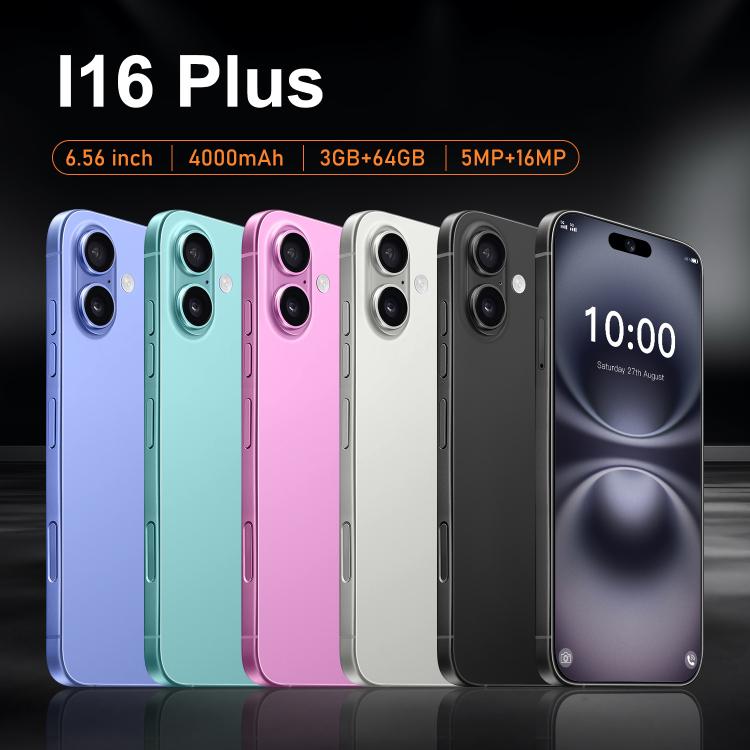 I16 Plus / RAi5, 3GB+64GB, 6.56 inch Android 10 MTK6739 Quad Core, Network: 4G, Dual SIM, Plug:EU Plug(Blue) - free shipping - PMc TechLife - Order now!